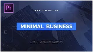 Minimal Business : Premiere Pro template