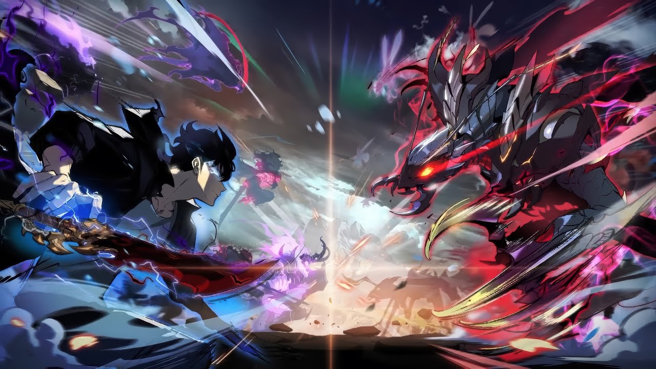 Jin Woo vs Beru-Solo leveling-Duelo de reyes-Epic Music👑⚔ 