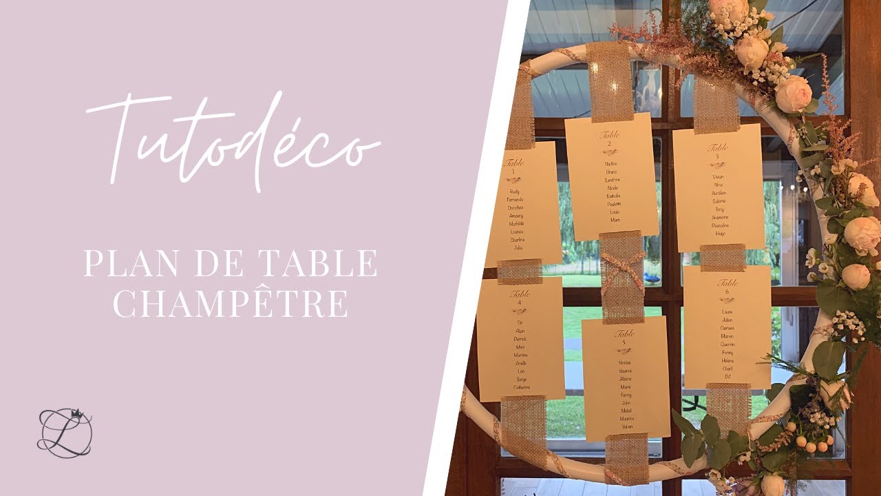 Tutodéco  - Un joli plan de table champêtre 🌼