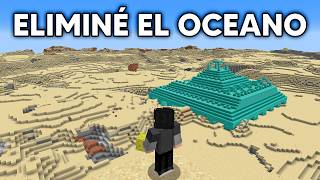 ¡Vacié TODO el OCÉANO en Minecraft Hardcore!