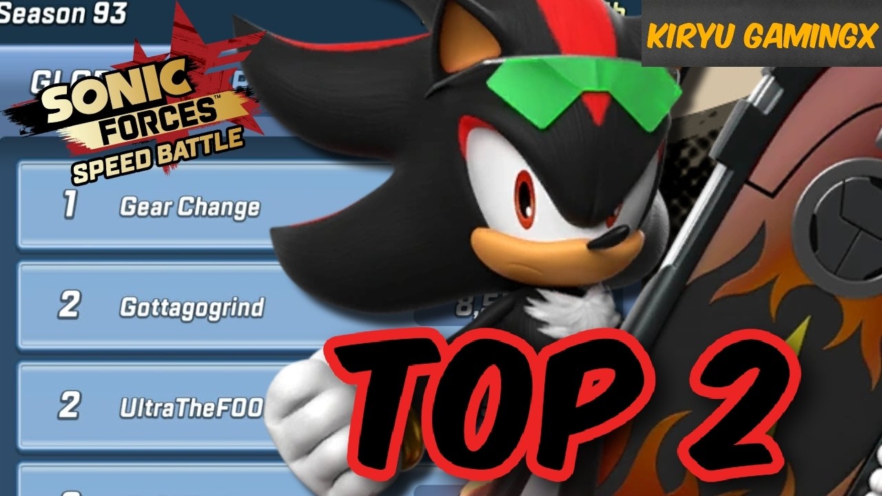 I Raced WIth The TOP 2 Global Player in Sonic Forces Speed Battle!