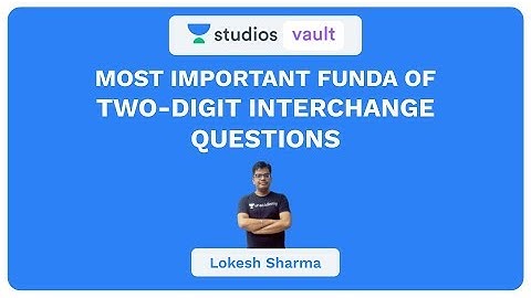 Most Important Funda of Two-Digit Interchange Questions I Banking I Lokesh Sharma