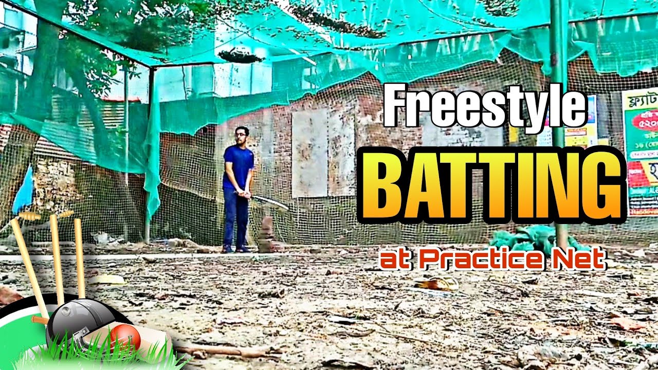 Freestyle Batting at Practice Net - YouTube