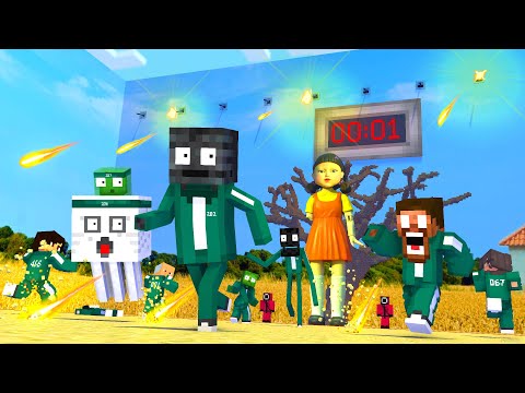 Monster School : SQUID GAME WITHER CHEATER CHALLENGE APOCALYPSE - Minecraft Animation