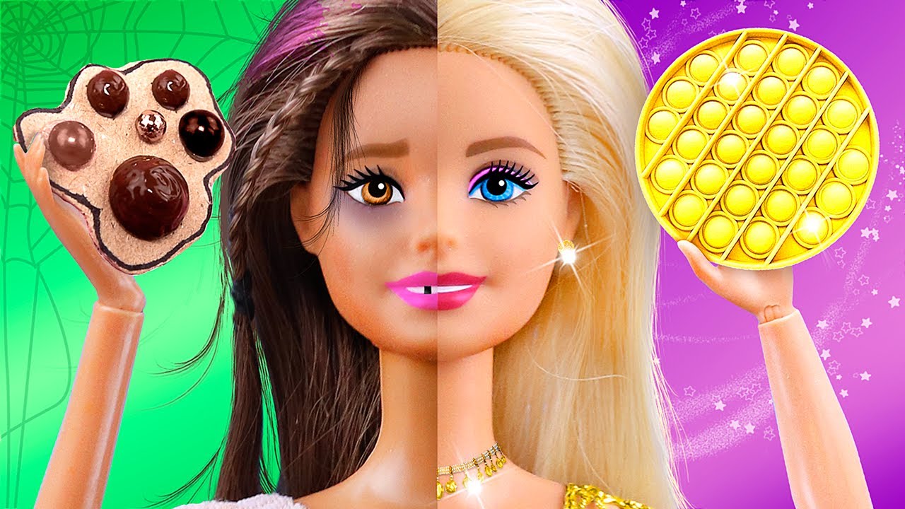 Barbie Grávida! EMBELEZANDO BONECA RICA e POBRE! Acessórios e Artesanatos  Incríveisno Gotcha! 