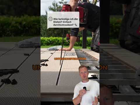 Wie werden die WPC-Dielen eigentlich verschraubt?