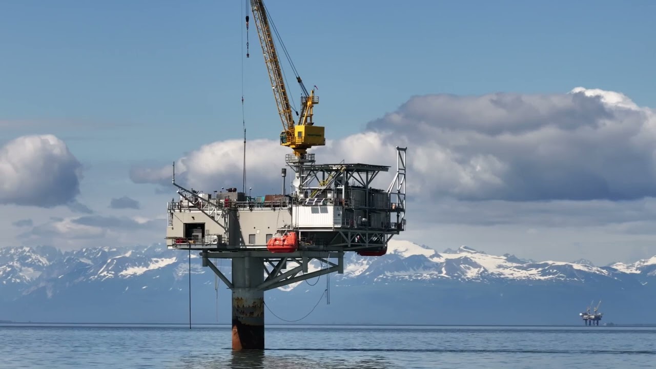 Offshore Oil Rig, Cook Inlet, Alaska