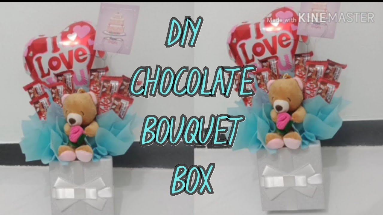 tutorial bouquet coklat dalam kotak