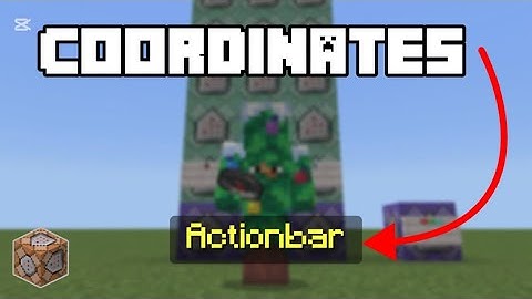 How To Display Coordinates In Actionbar With Commands | Minecraft Bedrock Tutorial