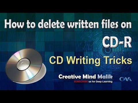 How to delete written files on CD-R (CD Writing Tricks)