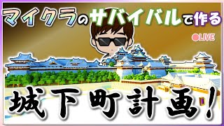 【マイクラ】サバイバルで城下町計画！！＠二の丸区画編