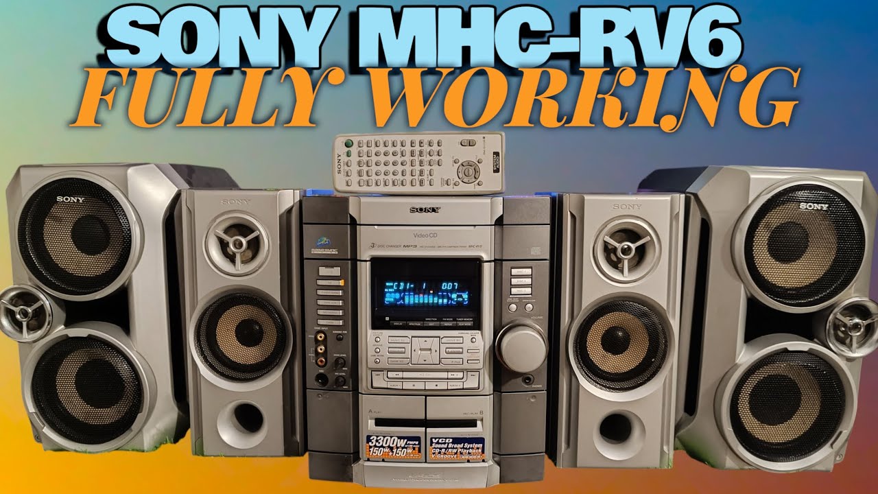 Sony Rv666 Sony MHC-RV6 FULL WORKING Audio System. Call at 7814782002. #sony # ...