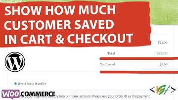 How to Show How Much Customer Saved in WooCommerce Cart and Checkout using Custom Code in WordPress