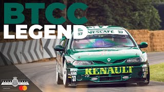 Legendary BTCC Renault Laguna Supertourer attacks Goodwood Hill