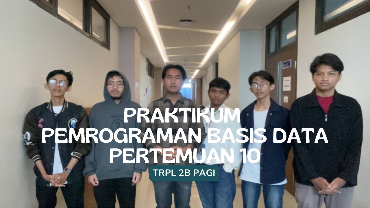 PBL-TRPL06 | TUGAS PRAKTIKUM PEMROGRAMAN BASIS DATA PERTEMUAN 10 - YouTube