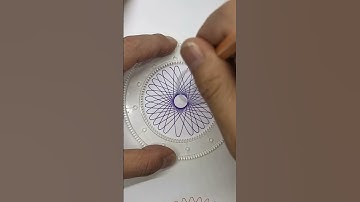 Simple Spirograph design Satisfying ASMR Video #shorts #ytshorts #viral