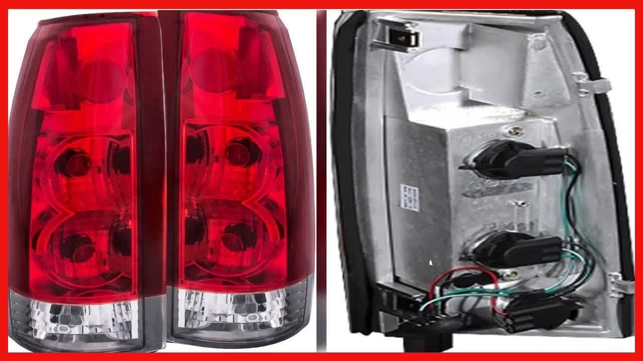 AnzoUSA 211140 Cadillac/Chevrolet/GMC Red/Clear G5 Tail Light Assembly