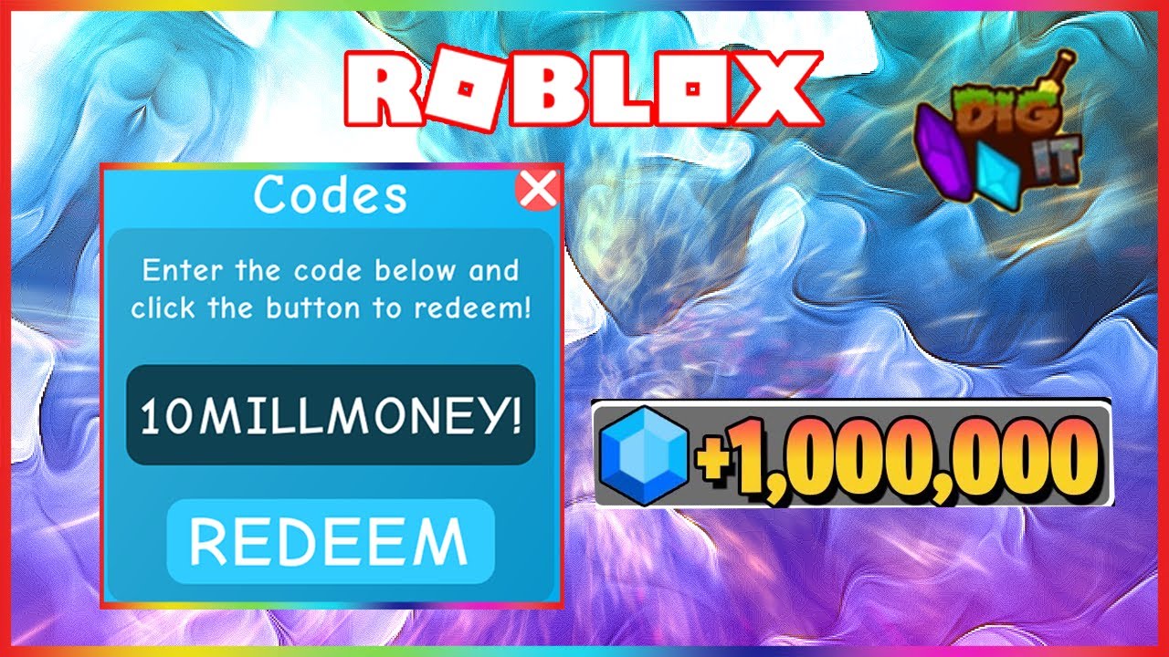 NEW DIG IT CODES 2020 Roblox Dig It YouTube