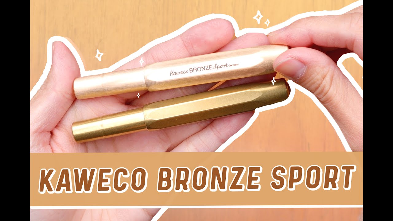 Unbox with Yoseka Kaweco Bronze Sport Fountain Pen YouTube