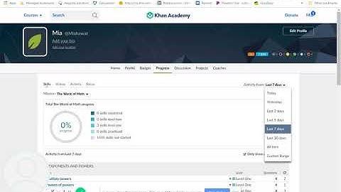How to Check Your Progress in Khan Academy