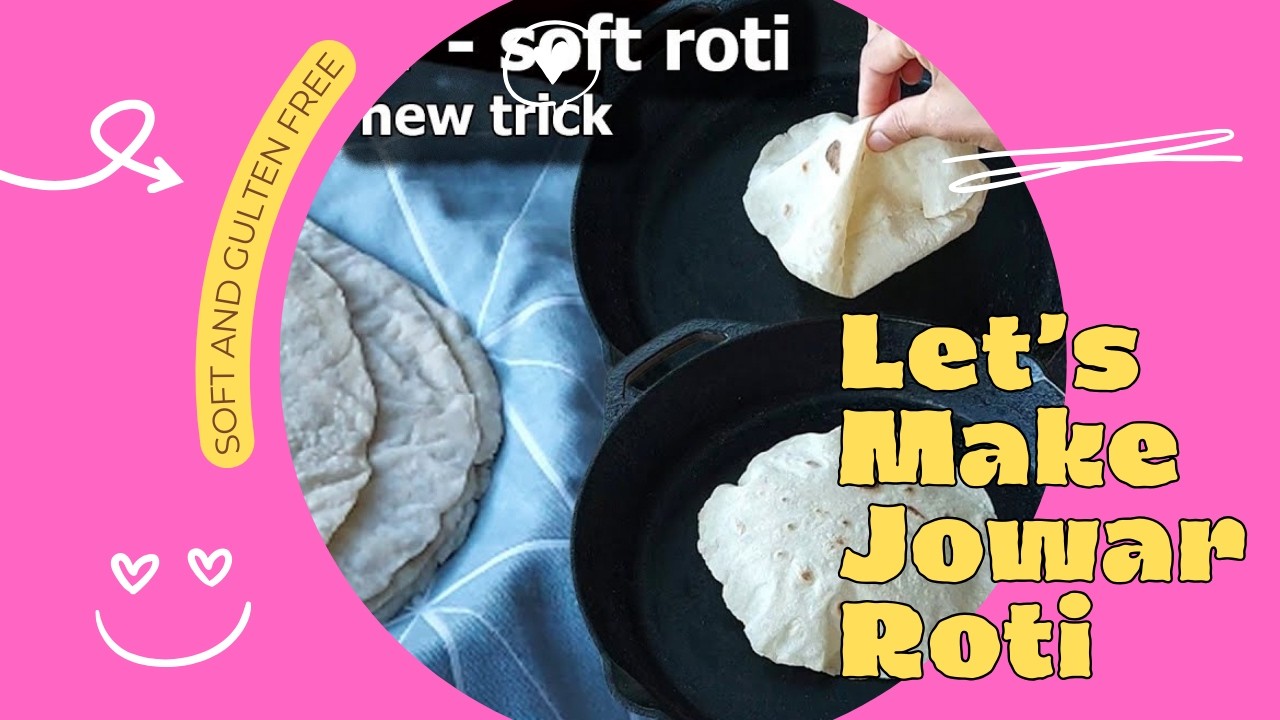Jowar Roti Recipe   Easy Tips n Tricks  How To Make Jowar Roti or Bhakri   Sorghum Millet Roti