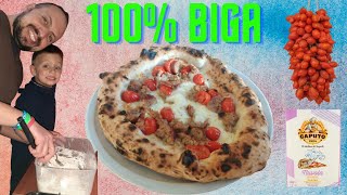 Pizza Napoletana con prefermento Biga 100%