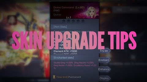 SKIN UPGRADE TIPS | MU ORIGIN 2
