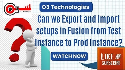 Configurations Export and Import between Instances #o3technologies #Realtime Scenario