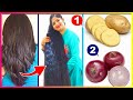 How To Grow Long and Thicken Hair Faster With Onion & Potato !! Double Hair Growth & Long Hair