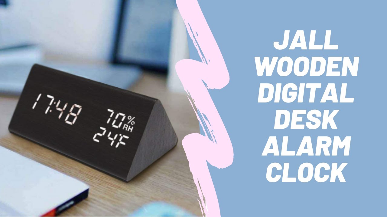 Jall Wooden Digital Alarm Clock Instructions
