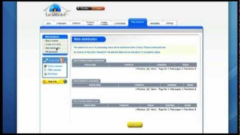 LocalRanker: Short demo of the back-office