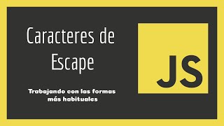 Javascript - Caracteres de escape