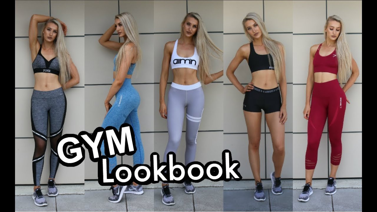 GYM Lookbook ♡ GYMSHARK, NIKE, ADIDAS, AIMN - YouTube