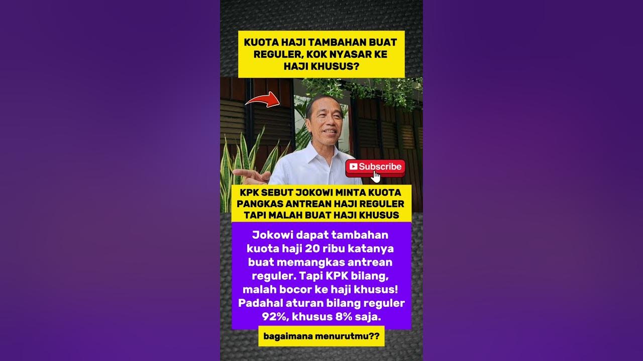 Kuota haji tambahan buat reguler, kok nyasar ke haji khusus? #viral #shortsfeed #news #shorts