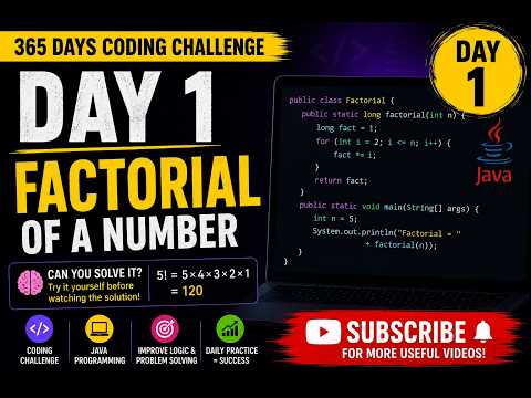 Can You Solve This Factorial Problem? 🤔 | Day 1 Challenge