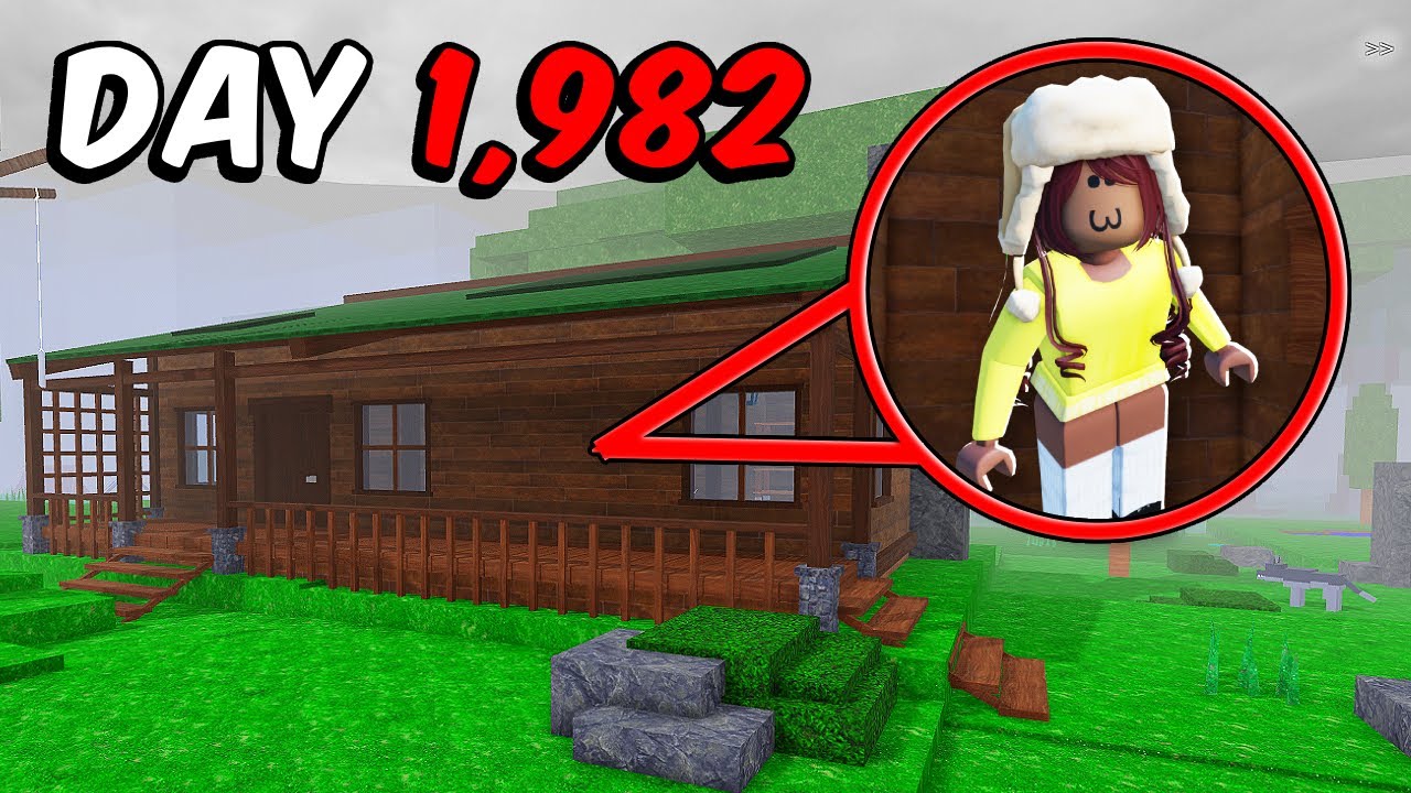 Surviving In A CABIN For 99 Nights In The Forest!