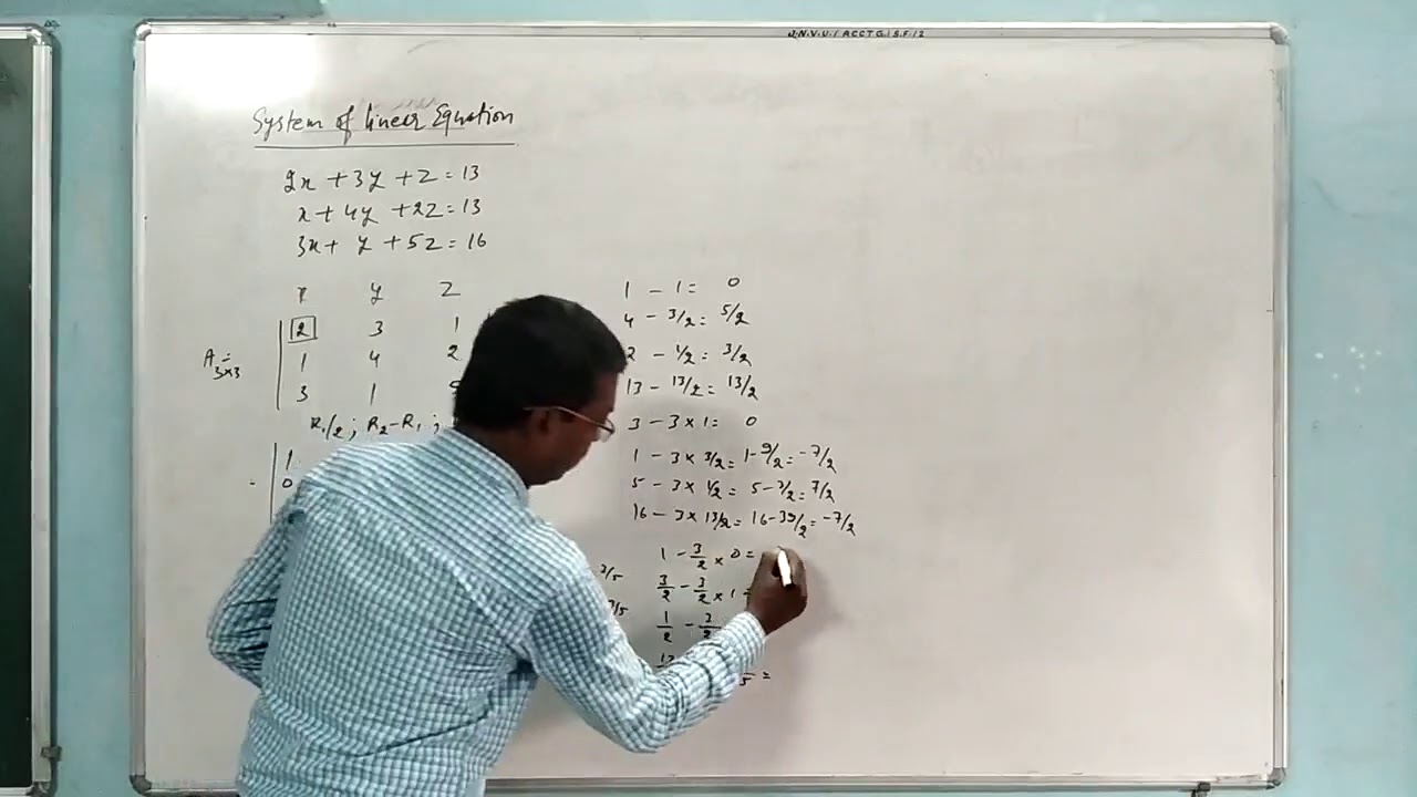 Matrix Reduction Method Q2 Order of Matrix 3*3 - YouTube
