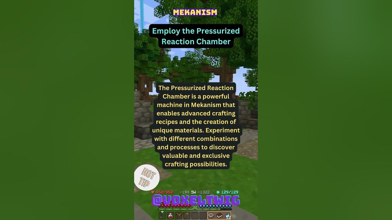Mekanism Tips Utilize the Pressurized Reaction Chamber YouTube