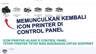 How to fix a printer that has been deleted in the control panel