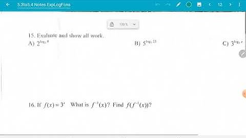 5.4.4 solving exponential and logarithmic equations