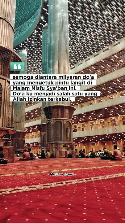 Malam nisfu syaban #cover #hijab #islam #syaban #masjidistiqlaljakarta #fyoupage #islamic