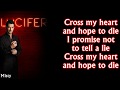 Valerie Broussard - Cross my heart  Lyrics