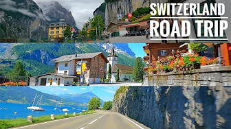 4K Road Trip Around Switzerland | Lake Thun, Lauterbrunnen and Grindelwald | Must Visit Locations