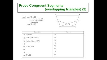 Prove Congruent Segments (overlapping triangles) (2)