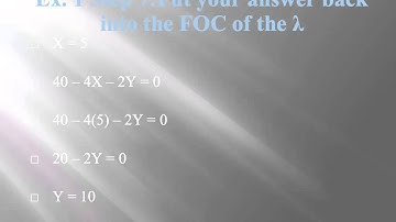 Lagrangian optimization