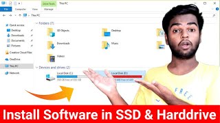 How to install software in hard disk or ssd | How to install software in ssd | Windows 10 screenshot 4