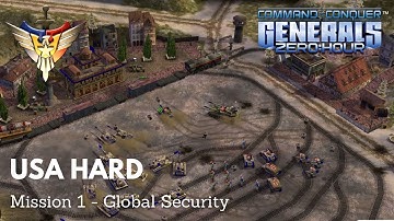 Command & Conquer: Generals: Zero Hour - USA Campaign - Hard Difficulty - Mission 1