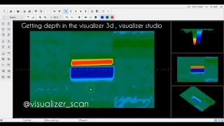 How to get depth in Scan Visualizer 3d and visualizer Studio perfiussional
