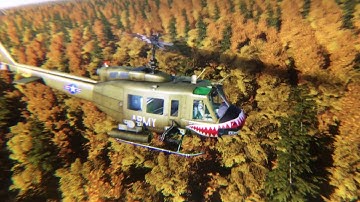 DCS - Me and FearlessFrog doing some multicrew in the Huey...