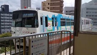 #105 北九州モノレール小倉線1000形普通企救丘行き 旦過駅発車/Kita-Kyushu-Monorail Kokura-Line Series-1000